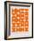 Orange Mid Century Composition-Eline Isaksen-Framed Art Print