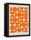 Orange Mid Century Composition-Eline Isaksen-Framed Stretched Canvas