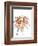 Orange Modern Botanical-Jan Weiss-Framed Art Print