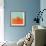 Orange on Bright Background. Minimalism Fashion-Evgeniya Porechenskaya-Framed Photographic Print displayed on a wall