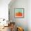 Orange on Bright Background. Minimalism Fashion-Evgeniya Porechenskaya-Framed Photographic Print displayed on a wall