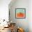 Orange on Bright Background. Minimalism Fashion-Evgeniya Porechenskaya-Framed Photographic Print displayed on a wall