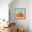 Orange on Bright Background. Minimalism Fashion-Evgeniya Porechenskaya-Framed Photographic Print displayed on a wall