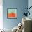 Orange on Bright Background. Minimalism Fashion-Evgeniya Porechenskaya-Framed Photographic Print displayed on a wall