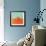 Orange on Bright Background. Minimalism Fashion-Evgeniya Porechenskaya-Framed Photographic Print displayed on a wall