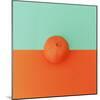 Orange on Bright Background. Minimalism Fashion-Evgeniya Porechenskaya-Mounted Photographic Print