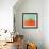 Orange on Bright Background. Minimalism Fashion-Evgeniya Porechenskaya-Framed Photographic Print displayed on a wall