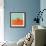 Orange on Bright Background. Minimalism Fashion-Evgeniya Porechenskaya-Framed Photographic Print displayed on a wall