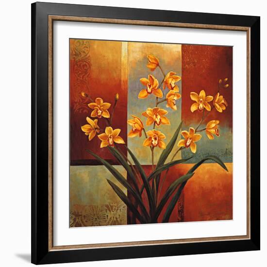 Orange Orchid-Jill Deveraux-Framed Art Print