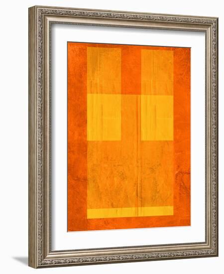 Orange Paper 1-NaxArt-Framed Art Print