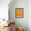 Orange Paper 1-NaxArt-Framed Art Print displayed on a wall