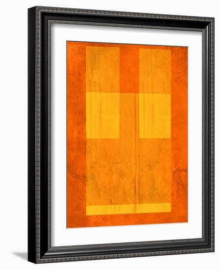 Orange Paper 1-NaxArt-Framed Art Print