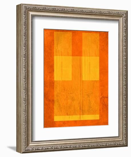 Orange Paper 1-NaxArt-Framed Art Print