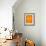 Orange Paper 1-NaxArt-Framed Art Print displayed on a wall