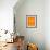 Orange Paper 1-NaxArt-Framed Art Print displayed on a wall