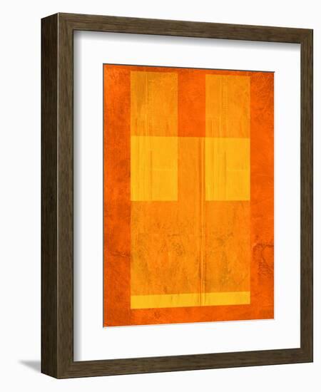 Orange Paper 1-NaxArt-Framed Art Print