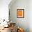 Orange Paper 1-NaxArt-Framed Art Print displayed on a wall