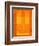 Orange Paper 1-NaxArt-Framed Art Print