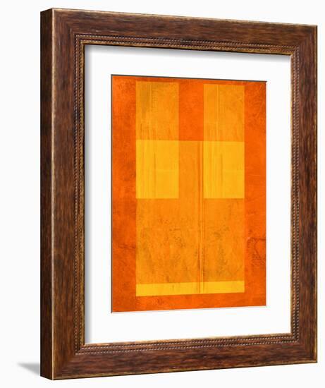 Orange Paper 1-NaxArt-Framed Art Print