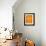 Orange Paper 1-NaxArt-Framed Art Print displayed on a wall