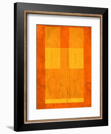 Orange Paper 1-NaxArt-Framed Art Print