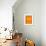 Orange Paper 1-NaxArt-Framed Art Print displayed on a wall