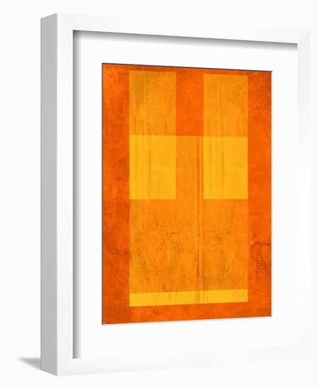 Orange Paper 1-NaxArt-Framed Art Print