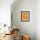 Orange Paper 1-NaxArt-Framed Art Print displayed on a wall