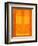 Orange Paper 1-NaxArt-Framed Art Print