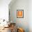 Orange Paper 2-NaxArt-Framed Art Print displayed on a wall