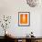 Orange Paper 2-NaxArt-Framed Art Print displayed on a wall