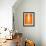 Orange Paper 2-NaxArt-Framed Art Print displayed on a wall