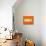 Orange Paper 3-NaxArt-Art Print displayed on a wall