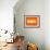 Orange Paper 3-NaxArt-Framed Art Print displayed on a wall