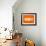 Orange Paper 3-NaxArt-Framed Art Print displayed on a wall