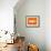 Orange Paper 3-NaxArt-Framed Art Print displayed on a wall