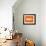 Orange Paper 3-NaxArt-Framed Art Print displayed on a wall