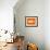 Orange Paper 3-NaxArt-Framed Art Print displayed on a wall