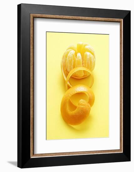 Orange Peel and Orange (Segments Separated)-Kröger and Gross-Framed Photographic Print