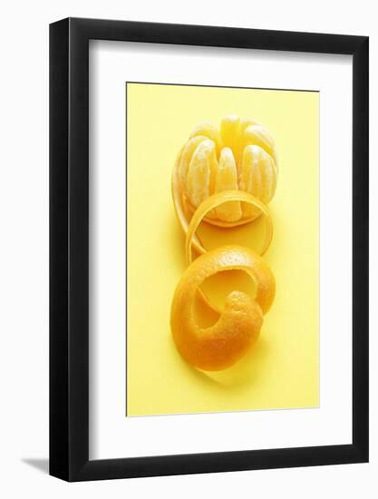 Orange Peel and Orange (Segments Separated)-Kröger and Gross-Framed Photographic Print