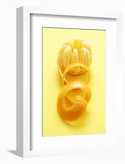 Orange Peel and Orange (Segments Separated)-Kröger and Gross-Framed Photographic Print