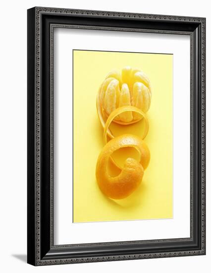 Orange Peel and Orange (Segments Separated)-Kröger and Gross-Framed Photographic Print