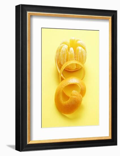 Orange Peel and Orange (Segments Separated)-Kröger and Gross-Framed Photographic Print