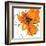 Orange Petals 2-Jan Weiss-Framed Art Print