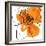 Orange Petals 2-Jan Weiss-Framed Art Print