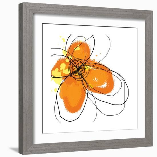 Orange Petals-Jan Weiss-Framed Art Print