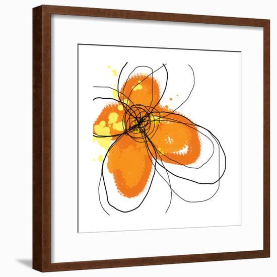 Orange Petals-Jan Weiss-Framed Art Print