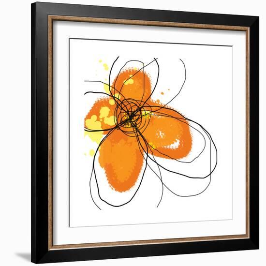 Orange Petals-Jan Weiss-Framed Art Print