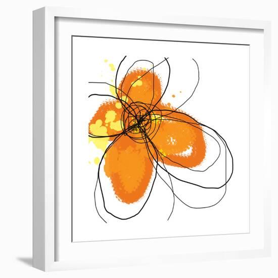 Orange Petals-Jan Weiss-Framed Art Print