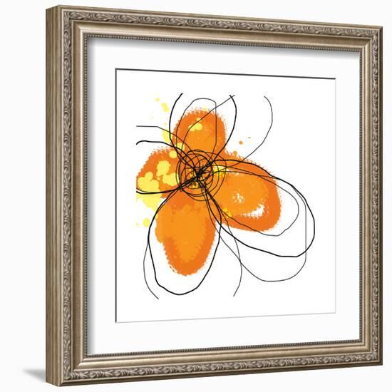 Orange Petals-Jan Weiss-Framed Art Print